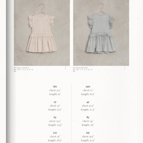 NWT Noralee Gold Fleur Alice Dress 12M - Picture 4 of 8